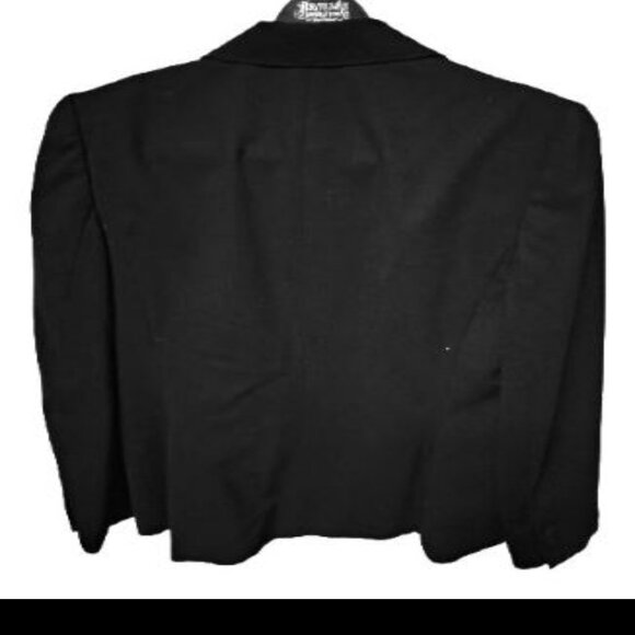 Black stretch wool blazer - Picture 2 of 10